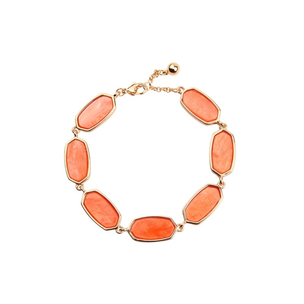 Goldtone Coral Bracelet